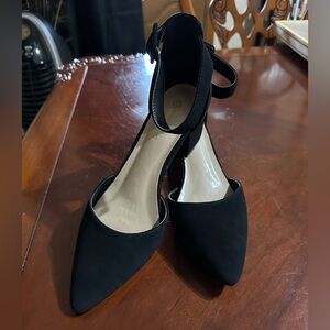 DREAM PAIRS ANNEE Pointed Toe Low Chunky Heels Pump Shoes